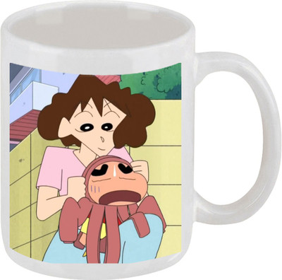 28% OFF on Ellicon E63 Funny Shinchan Ceramic Mug 325 ml