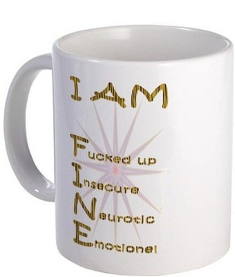 40% OFF on Exoctic Silver Quoted Mugs ooooo103 Ceramic Mug 300 ml