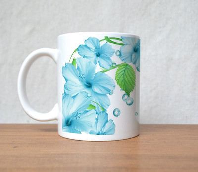 60% OFF on StyBuzz Blue Flower And Green Laef Porcelain Mug 300 ml 60% OFF on StyBuzz Blue Flower And Green Laef Porcelain Mug 300 ml