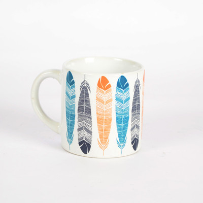 Letternote Feather Tea Ceramic Mug Letternote Feather Tea Ceramic Mug