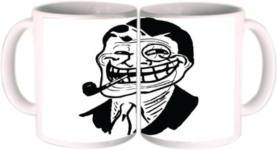 25% OFF on Shopkeeda Troll Dad Meme Ceramic Mug 350 ml