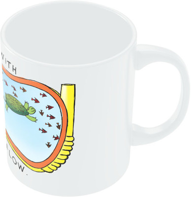 20% OFF on PosterGuy Go With The Flow Ceramic Mug 280 ml