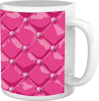 50% OFF on Tiedribbons Pure Vanity_Tru Concept_Vintage Lady Blush Pattern Ceramic Mug 325 ml