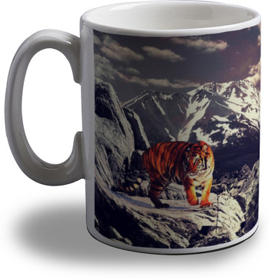 15% OFF on Artifa Tiger In Mountains Porcelain, Ceramic Mug 350 ml 15% OFF on Artifa Tiger In Mountains Porcelain, Ceramic Mug 350 ml