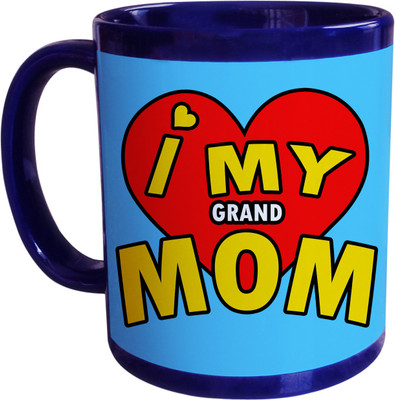 55% OFF on SajawatHomes Gifts For Grand Mom Blue Coffee Ceramic Mug 350 ml 55% OFF on SajawatHomes Gifts For Grand Mom Blue Coffee Ceramic Mug 350 ml