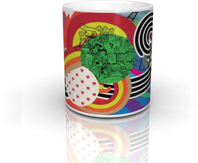 32% OFF on Seven Rays Graphicolor wave Ceramic Mug 350 ml 32% OFF on Seven Rays Graphicolor wave Ceramic Mug 350 ml