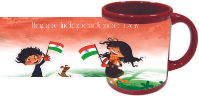 46% OFF on Printland Independence Day Ceramic Mug