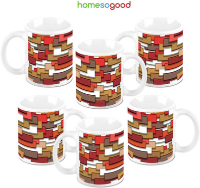 49% OFF on HomeSoGood Collection Of Woods Ceramic Mug 325 ml, Pack of 6 49% OFF on HomeSoGood Collection Of Woods Ceramic Mug 325 ml, Pack of 6
