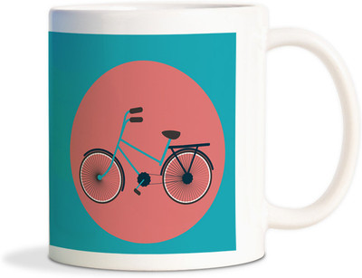 81% OFF on AMY Cool Blue Bicycle Coffee Ceramic Mug 450 ml 81% OFF on AMY Cool Blue Bicycle Coffee Ceramic Mug 450 ml