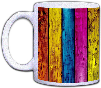 33% OFF on Shopmillions Colored Boards Ceramic Mug 33% OFF on Shopmillions Colored Boards Ceramic Mug