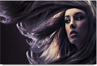 34% OFF on Hair Style Girl Paper Print