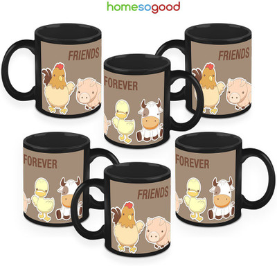 41% OFF on Homesogood Friends Forever Coffee Ceramic Mug 325 ml, Pack of 6 41% OFF on Homesogood Friends Forever Coffee Ceramic Mug 325 ml, Pack of 6