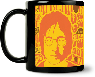 36% OFF on ShopMantra John Lennon Music Ceramic Mug 300 ml