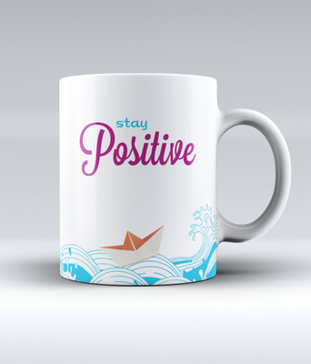 12% OFF on Lab No. 4 Stay Positive Inspirational Quote Ceramic Mug 350 ml 12% OFF on Lab No. 4 Stay Positive Inspirational Quote Ceramic Mug 350 ml