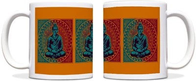 60% OFF on ShopMantra Gautam Buddha Black Ceramic Mug 300 ml