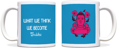 60% OFF on ShopMantra Buddha Art Quote Black Ceramic Mug 300 ml