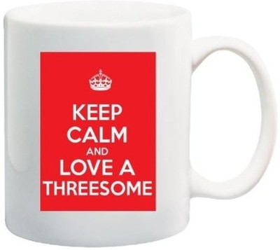 40% OFF on Teeskart Keep Calm And Love A Threesome Porcelain Mug 300 ml 40% OFF on Teeskart Keep Calm And Love A Threesome Porcelain Mug 300 ml