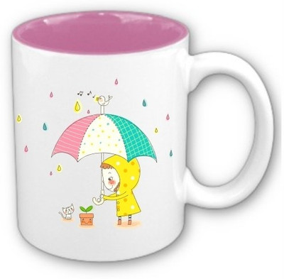 46% OFF on Printland Sweet Rain Inside Color Ceramic Mug 360 ml 46% OFF on Printland Sweet Rain Inside Color Ceramic Mug 360 ml