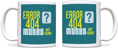 60% OFF on ShopMantra Money Not Found Black Ceramic Mug 300 ml