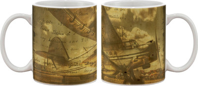 15% OFF on Artifa Old Plane Design Porcelain, Ceramic Mug 350 ml 15% OFF on Artifa Old Plane Design Porcelain, Ceramic Mug 350 ml