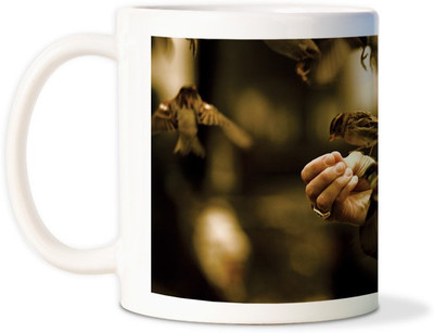 75% OFF on AMY Beautiful Cute Birdcoffee Ceramic Mug