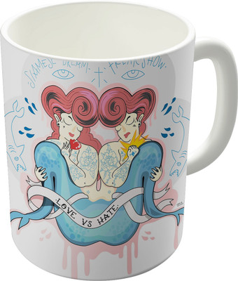 80% OFF on The Fappy Store Love Vs Hate Ceramic Mug 300 ml 80% OFF on The Fappy Store Love Vs Hate Ceramic Mug 300 ml