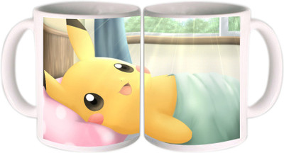 25% OFF on Shopkeeda Pikachu Love Ceramic Mug 350 ml