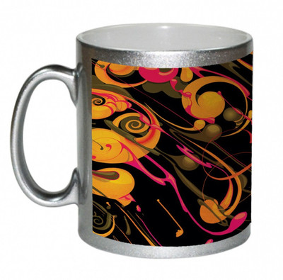 55% OFF on AMY Abstrack Royel Happy Holi Guys Ceramic Mug 325 ml