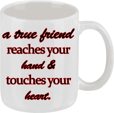 16% OFF on Ellicon 84 A True Friend Ceramic Mug