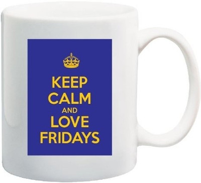 40% OFF on Teeskart Keep Calm And Love Fridays Porcelain Mug 300 ml 40% OFF on Teeskart Keep Calm And Love Fridays Porcelain Mug 300 ml