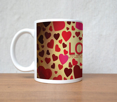 82% OFF on StyBuzz love makes the journey better valentine Porcelain Mug 300 ml 82% OFF on StyBuzz love makes the journey better valentine Porcelain Mug 300 ml
