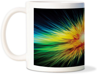 75% OFF on AMY Colorful Ray Lightcoffee Ceramic Mug