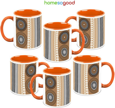 41% OFF on HomeSoGood Aiming The Arrow 6 Mugs Ceramic Mug 325 ml, Pack of 6 41% OFF on HomeSoGood Aiming The Arrow 6 Mugs Ceramic Mug 325 ml, Pack of 6
