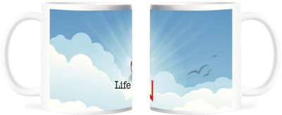 50% OFF on Refeel Gifts Life Is Fun Ceramic Mug 325 ml 50% OFF on Refeel Gifts Life Is Fun Ceramic Mug 325 ml