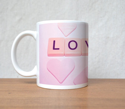 60% OFF on StyBuzz love tiles pink heart valentine Porcelain Mug 300 ml 60% OFF on StyBuzz love tiles pink heart valentine Porcelain Mug 300 ml