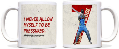 64% OFF on ShopMantra Mahendra Singh Dhoni Quote Ceramic Mug 300 ml