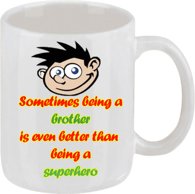 16% OFF on Ellicon 24 Sometime Being A Brother Ceramic Mug