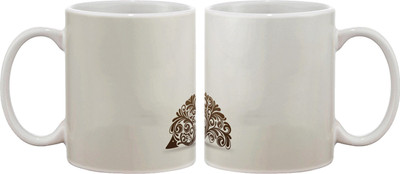 Artifa Hedgehog Animal Swirls Porcelain, Ceramic Mug 350 ml