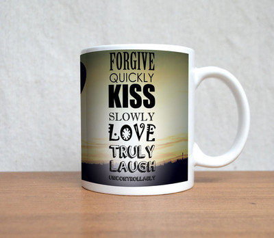 33% OFF on StyBuzz Love Heart with Girl Porcelain Mug 300 ml