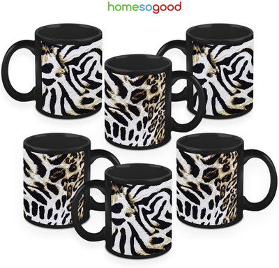 41% OFF on HomeSoGood Leopard's Amazing Fur Coffee Ceramic Mug 280 ml, Pack of 6 41% OFF on HomeSoGood Leopard's Amazing Fur Coffee Ceramic Mug 280 ml, Pack of 6