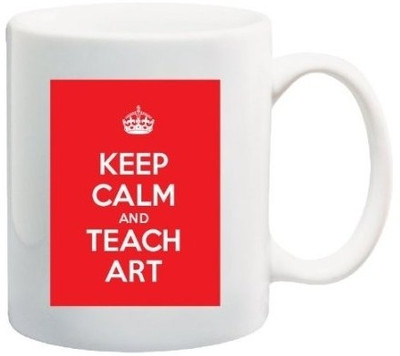 40% OFF on Teeskart Keep Calm And Teach Art Porcelain Mug 300 ml 40% OFF on Teeskart Keep Calm And Teach Art Porcelain Mug 300 ml