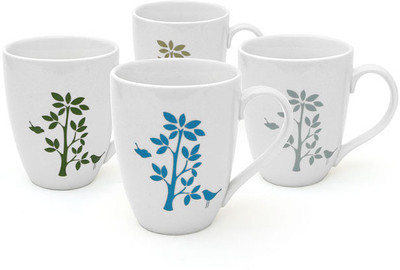 Pebbleyard Bliss In A Cup Porcelain Mug Pack of 4 Pebbleyard Bliss In A Cup Porcelain Mug Pack of 4