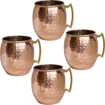 58% OFF on Prisha India Craft 004-4 Copper Mug 560 ml, Pack of 4 58% OFF on Prisha India Craft 004-4 Copper Mug 560 ml, Pack of 4