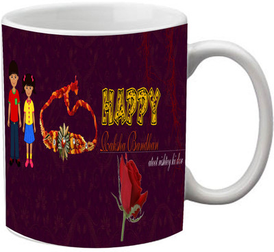 25% OFF on StyleNcomfort Raksha Bandhan Rose Ceramic Mug