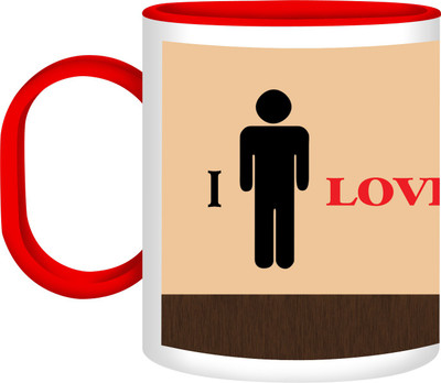 41% OFF on Refeel Gifts I Love Coffee Sd-282 Unbreakable Plastic Mug 325 ml