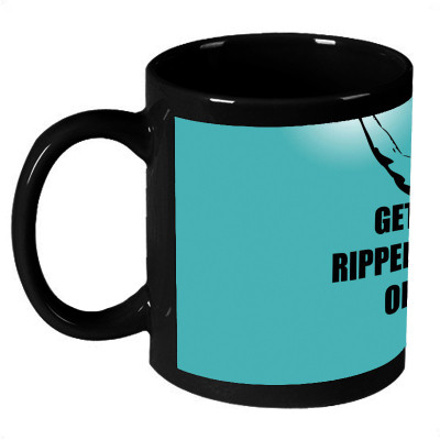 AMY Cool Bodybuilding Motivation Get Ripped or Die Mirin Quote Coffee Ceramic Mug 325 ml