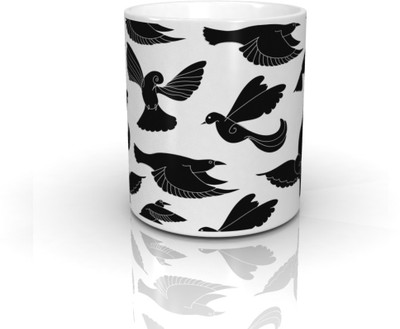 46% OFF on Seven Rays Flying Birds Ceramic Mug 350 ml