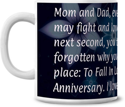 50% OFF on Lovely Collection Anniversary Quote Ceramic Mug