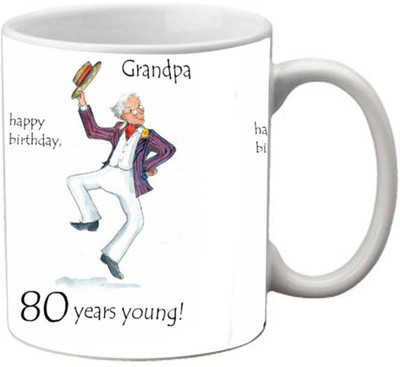 63% OFF on Holicshop 80 Year Grand Paa Happy Birthday Ceramic Mug
