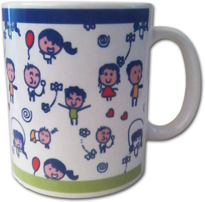 The Kids Decor Doodles Theme Design Porcelain Mug